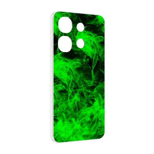 Чехол MyPads зеленый-дымок для Tecno Spark Go 2023 (BF7) / Tecno Smart 7 задняя-панель-накладка-бампер