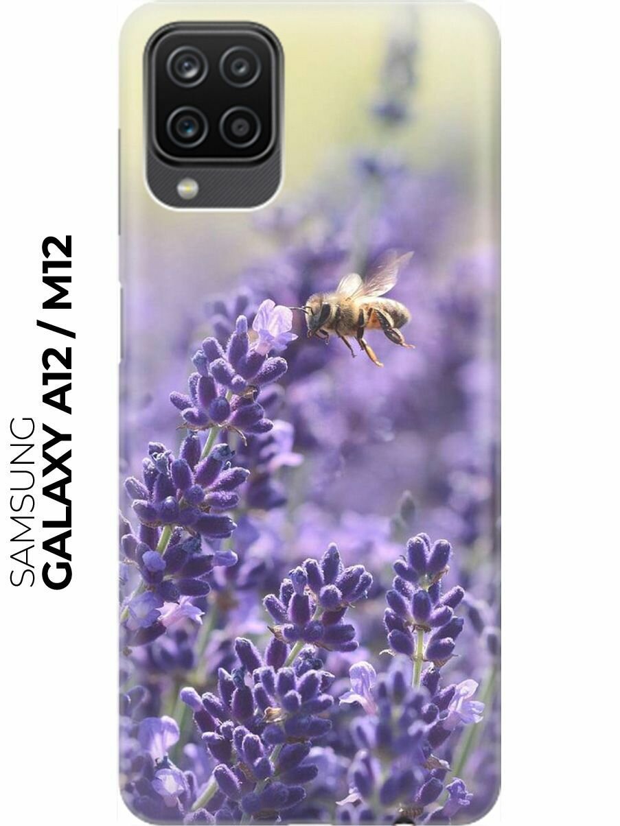 RE: PA Накладка Transparent для Samsung Galaxy A12 / M12 с принтом "Пчела и цветок"