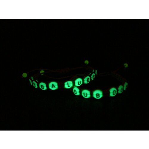 Комплект браслетов, акрил, 2 шт., размер one size, зеленый