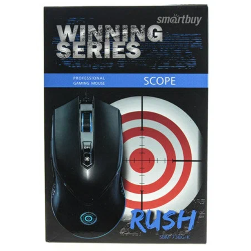 Мышь игровая проводная Smartbuy RUSH Scope черная SBM-738G-K 89900₽