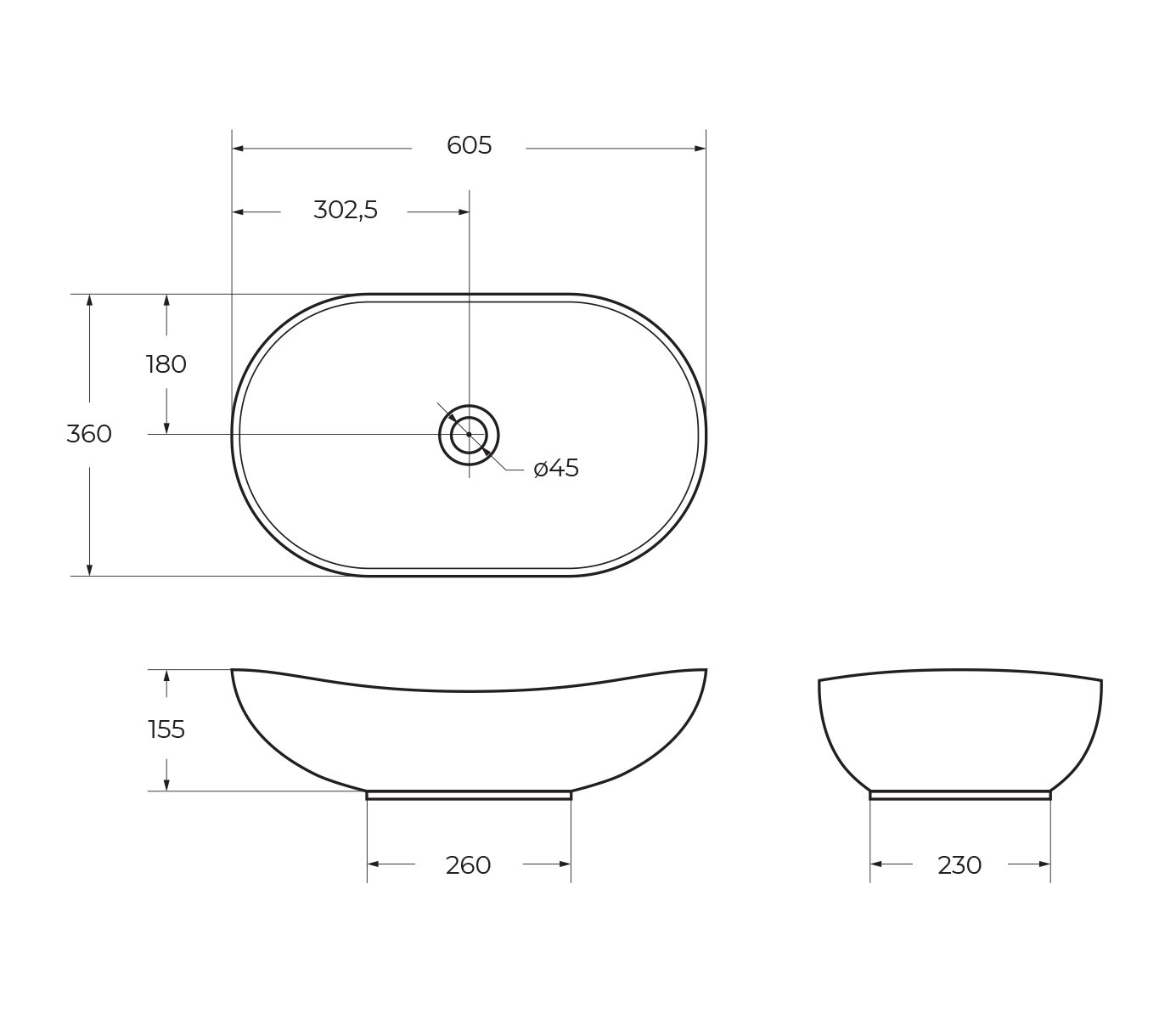 BelBagno Раковина накладная керамическая BB1404