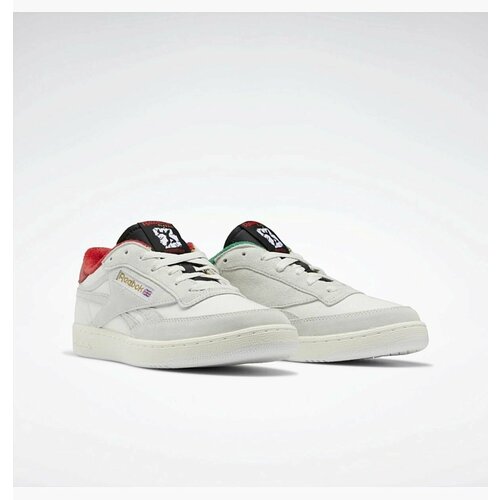 кроссовки reebok club c double revenge размер 7 5 голубой синий Кроссовки Reebok, размер 7, серый