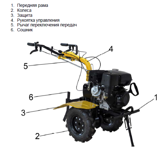 Мотоблок бензиновый Huter МК-9500 95 лс