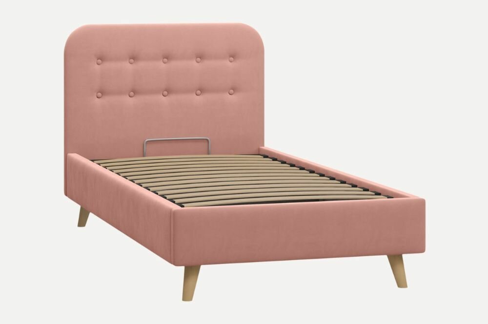 Кровать Динс 120 Velvet Pink