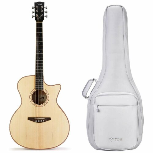 Акустическая гитара TOM GA-C1 гранд аудиториум с чехлом