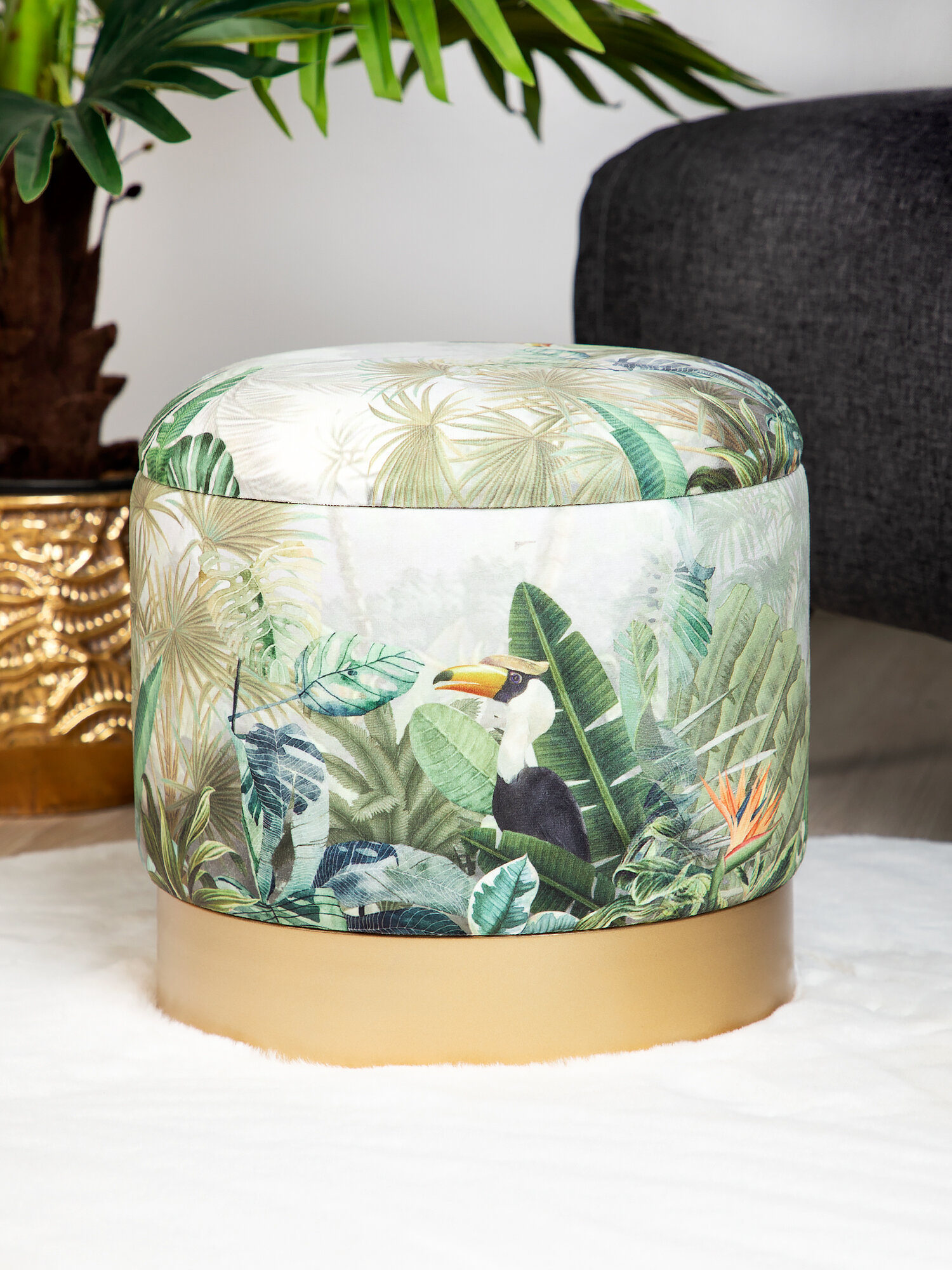 фото 49-295M Пуф с крышкой 30х30х29см, Glasar