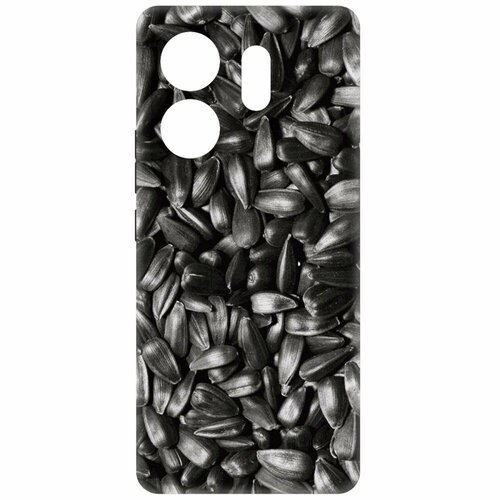 Чехол-накладка Krutoff Soft Case Семечки для INFINIX Zero 30 4G черный чехол накладка krutoff soft case фнаф fnaf фокси для infinix zero 30 4g черный