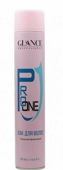 Glance Professional Лак для волос PRO ONE HAIR Сильная Фиксация 500мл