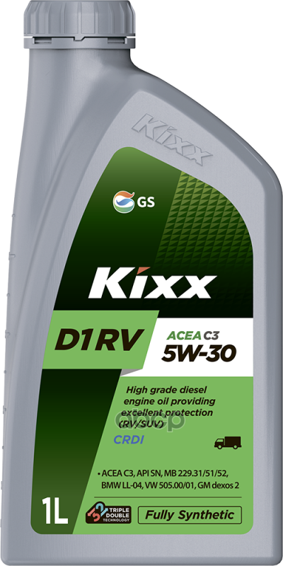 Kixx Масло Моторное 5W30 Kixx 1Л Синтетика D1 Rv Acea C3 Api Sn/Cf (Пластик)