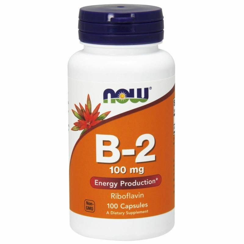 Витамин Б 2 Нау Фудс 100 мг, 100 капсул / Vitamin B-2 Now Foods 100 mg 100 caps