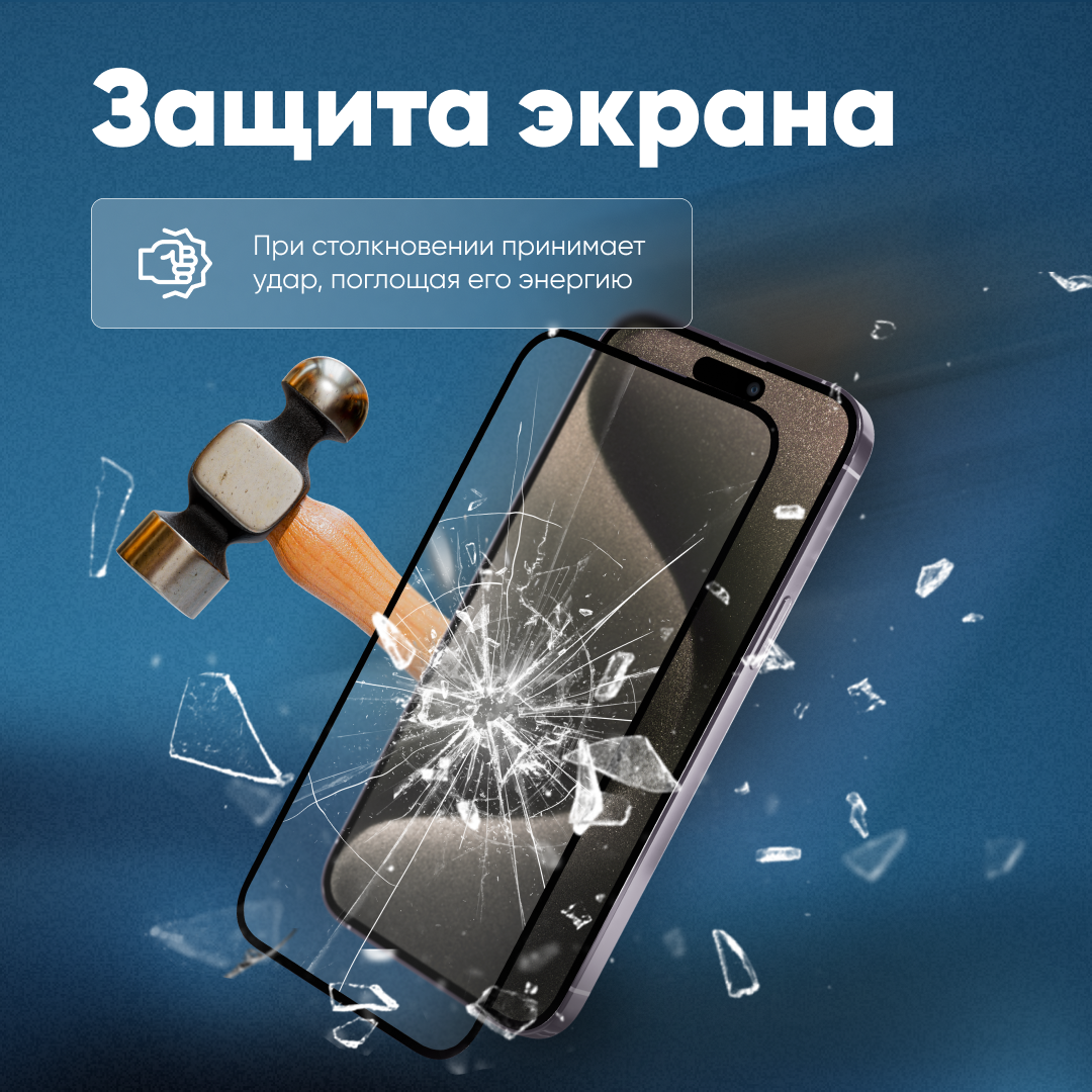 Защитное стекло для Samsung A50 / A20 / A30 / M21 / M31 / M21 / A40S / M30S c полным покрытием, серия Стеклофф Base