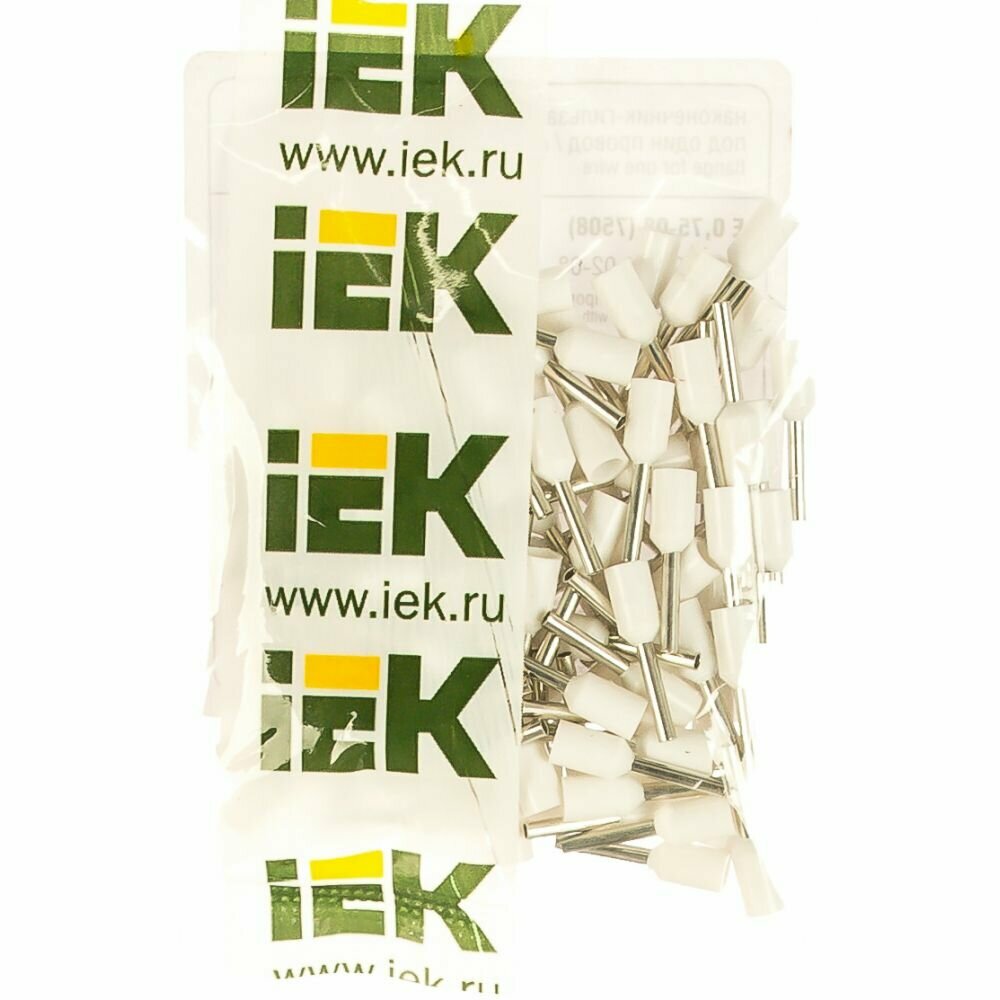 IEK Наконечник-гильза изол. Е7508 уп.100шт ИЭК UGN10-C75-02-08