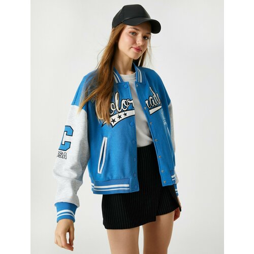 фото Бомбер koton, размер m, синий