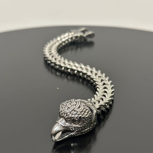 фото Славянский оберег, жесткий браслет baka&ded, 10 шт., размер 23 см., диаметр 11 см., серебряный