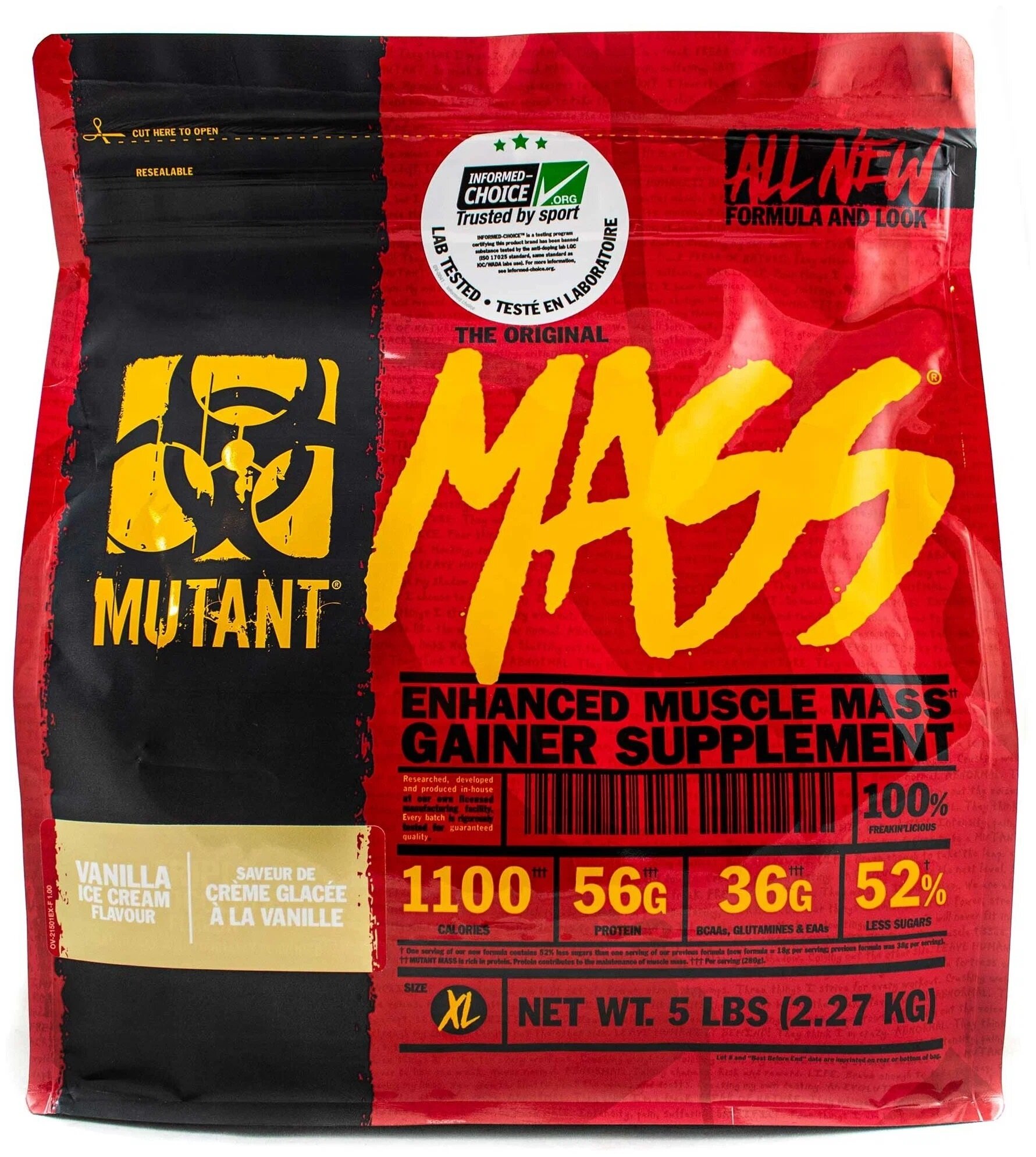 Mutant Mass 2270 гр 5 lb (Mutant) Ванильное мороженое