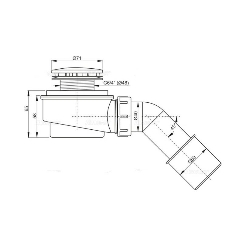 Сифон для душевого поддона Alcaplast - фото №9