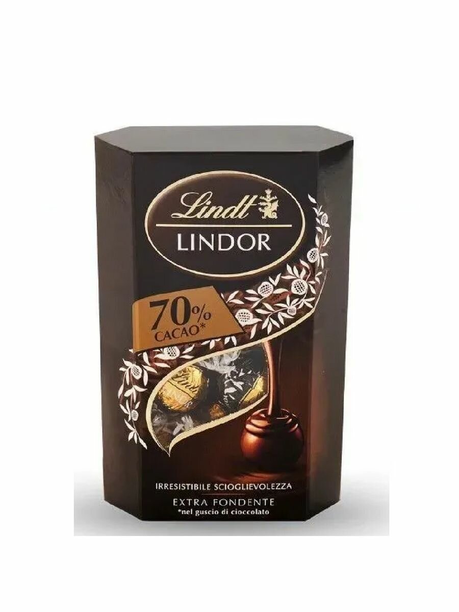 Конфеты Lindt Lindor из тёмного шоколада / Extra Dark 200 гр (Италия) - фотография № 7