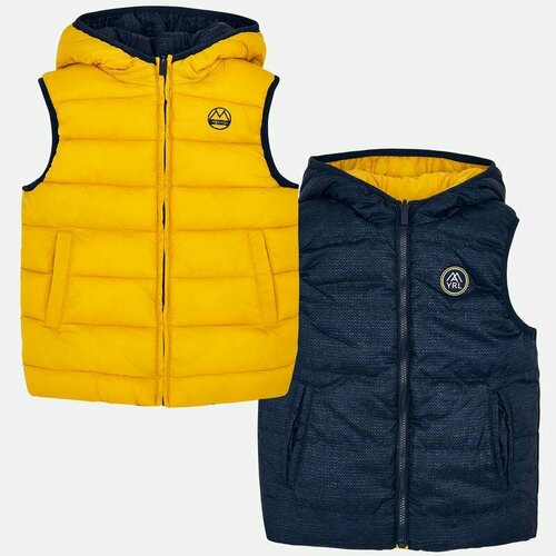 фото Жилет mayoral, размер 122, желтый, синий