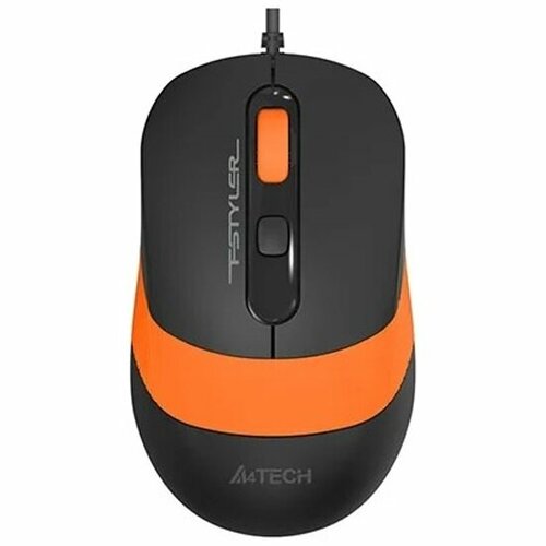 Мышь A4TECH Fstyler FM10S черный/оранжевый