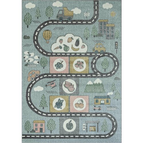 Детский ковер на пол в детскую 160х230 см бежевый детский ворс 10 мм 316941 KoverVDom