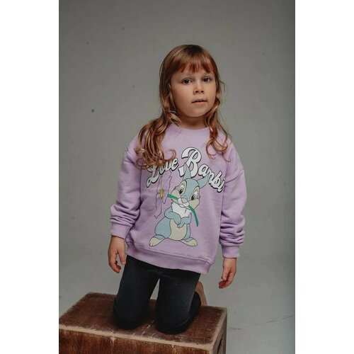 Комплект одежды Zara, размер 5-6 лет 116 см, серый, лиловый свитер zara размер 5 6 лет 116 см бежевый