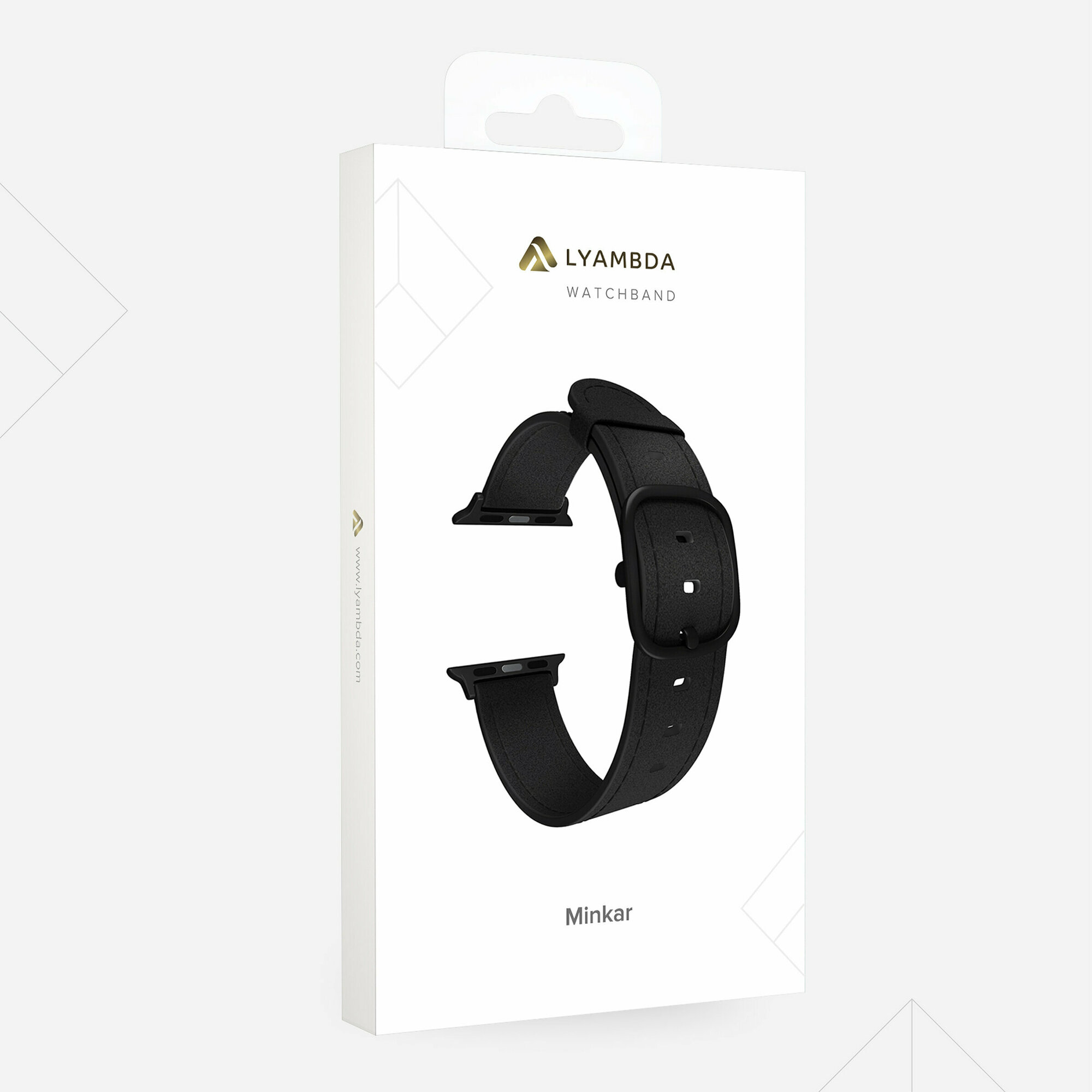 Ремешок LYAMBDA MINKAR для Apple Watch Series 3/4/5 черный (DSP-03-40) Noname - фото №9