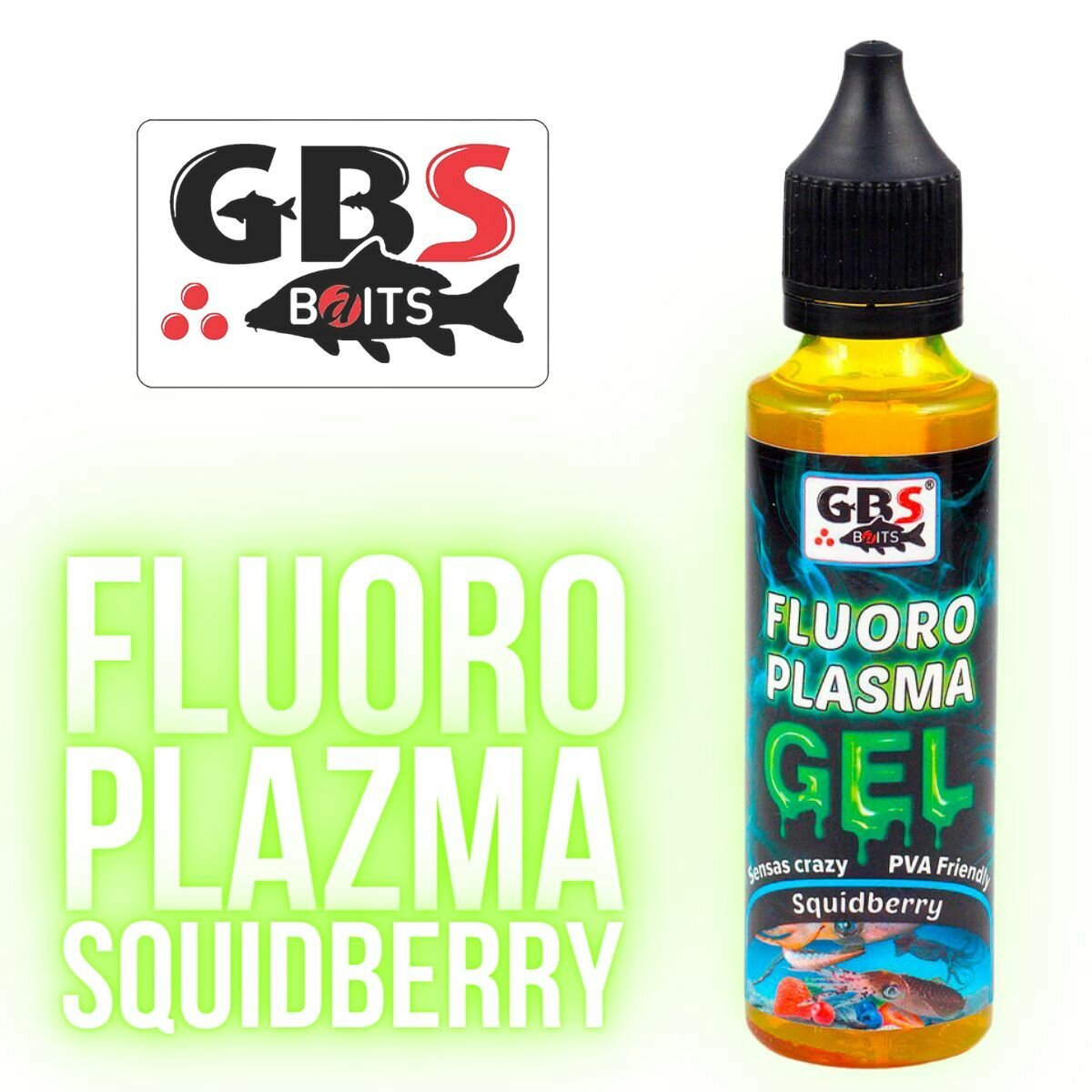 Флюоресцентный гель GBS Squidberry Кальмар ягоды