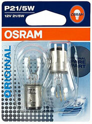 Лампа 12 V 21/5 W (2-х контакт.) OSRAM (повторит.,стоп-сигн.,габар.) BAY15d ORIGINAL (7528)