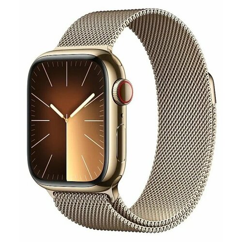 Apple Watch 9 41 Stainless Steel Gold Milanese Loop 11788000₽