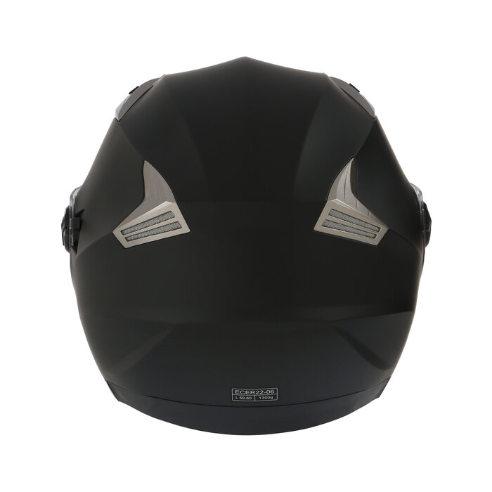 Шлем открытый с двумя визорами, размер L, модель - BLD-708E, черный матовый 9845813