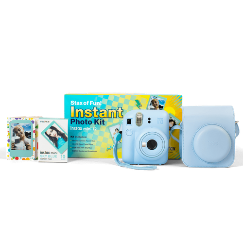 Моментальная фотокамера Fujifilm Instax Mini 12 Stax of Fun Instant Photo Kit Pastel Blue 1799000₽