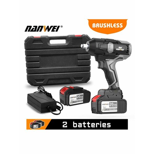 NANWEI 21В Электрическая аккумуляторный 600N гайковерт 40ah 7879₽