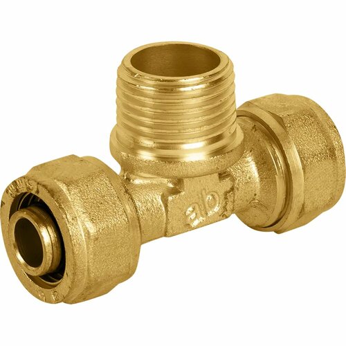 Тройник обжимной наружная резьба 12x16 мм латунь 1072₽