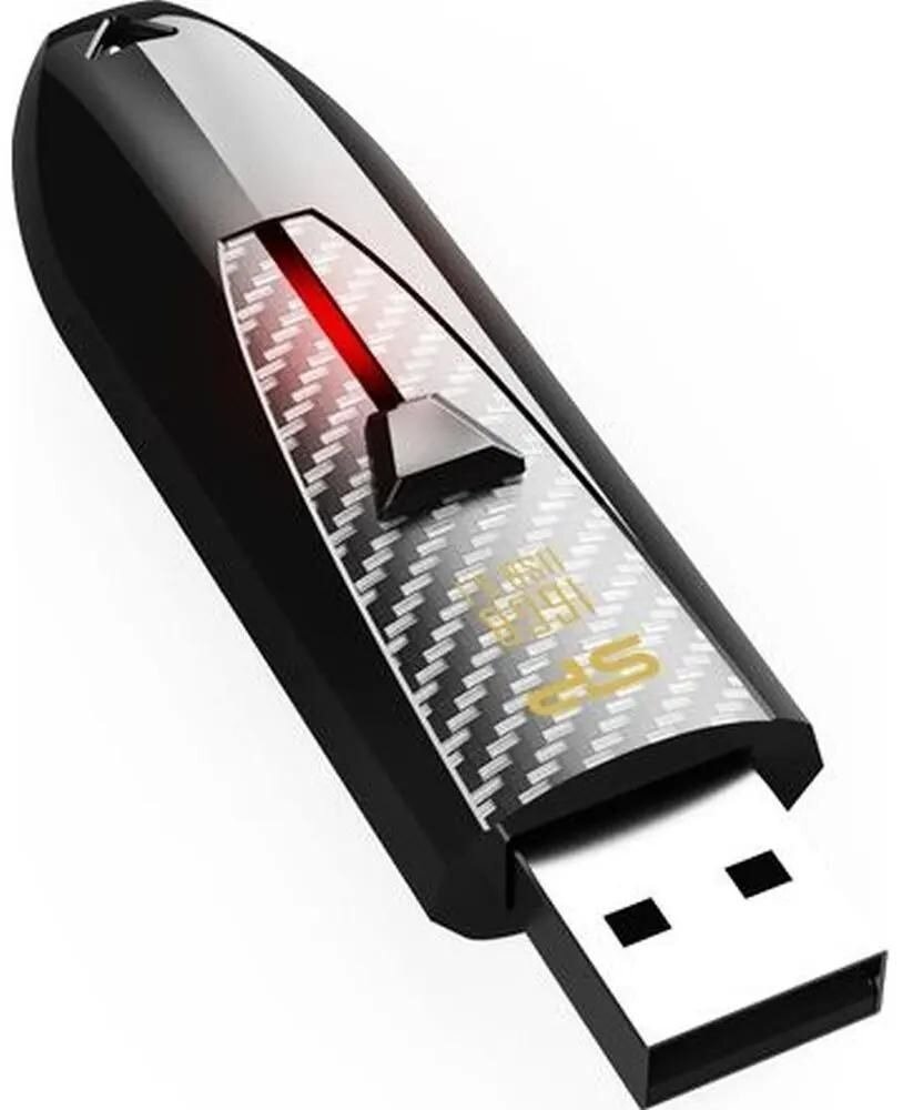 USB 16Gb Silicon Power Blaze B25, USB 3.2, Черный SP016GBUF3B25V1K