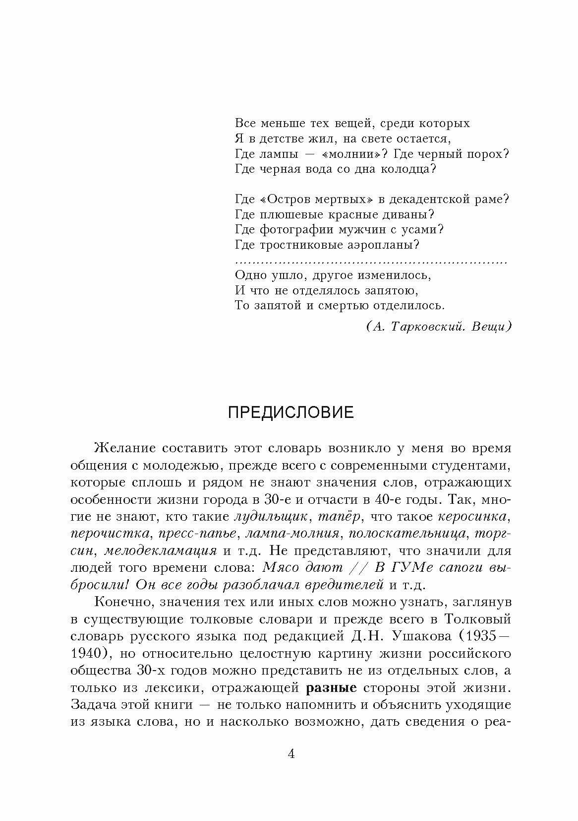 Жизнь российского города в лексике 30-40-х г XX века. Краткий толковый словарь ушедших слов - фото №8