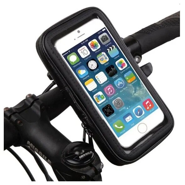 Держатель для телефона на велосипед, водонепроницаемый чехол для телефона 155*85 мм (6.7 дюймов Max), поворотный 360 градусов