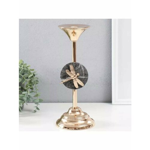 Подсвечник Стрекоза золото 115х115х29 см 2088₽