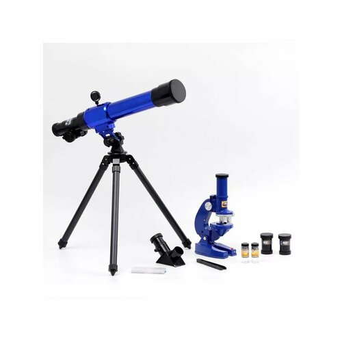 Набор обучающий Опыт телескоп сменные линзы микроскоп 3483₽