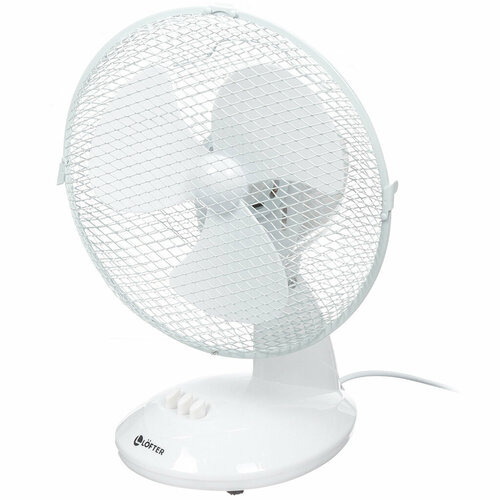 Настольный вентилятор Lofter 25 Вт 2 скорости поворотный наклонный белый 283800₽