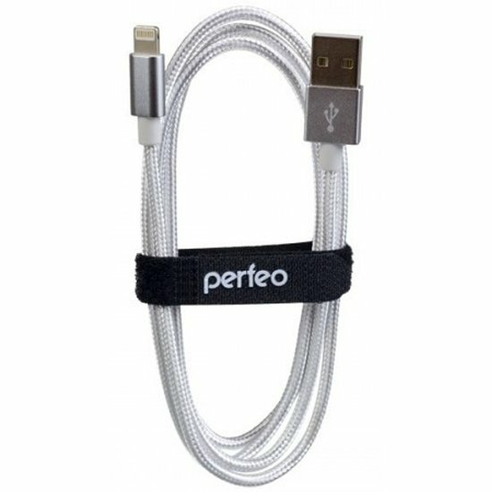 Кабель Perfeo I4302 USB 2.0 А вилка - Lightning 3 м white