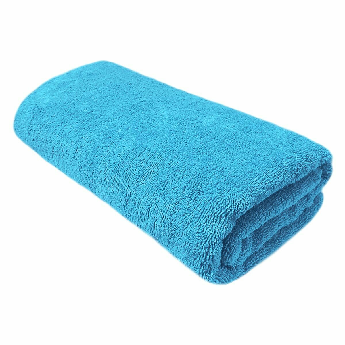 фото Махровое полотенце отельное 50х100 см, банное / для ванной / пляжное / гостевое/ подарочное/ плотность 450 гр/кВ. м./ 100% хлопок / цвет бирюзовый / 1 шт