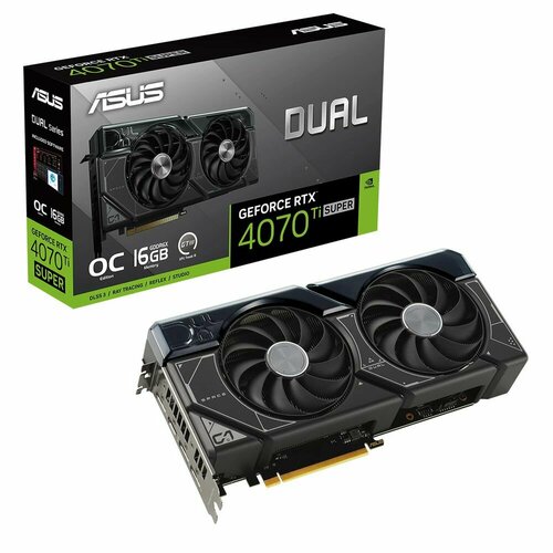 Видеокарта DUAL-RTX4070TIS-O16G 90YV0KF3-M0NA00 RTX4070TIS HDMI1 DP316G D6X 13570400₽
