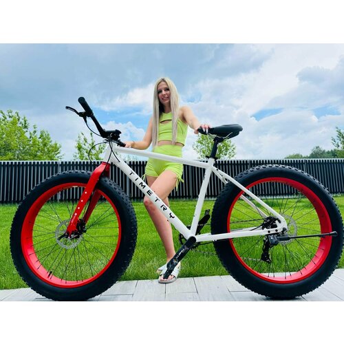 Велосипед фэтбайк Fatbike Time Try TT2228s 26 Алюминиевая рама 19 Гидравлический Тормоз белый 36900₽