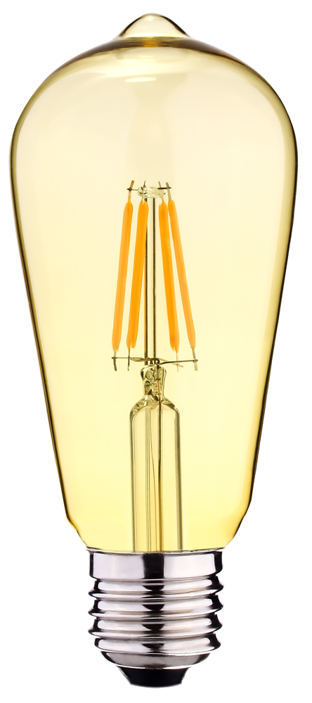 Лампочка декоративная ST64 тонированная 8 Вт E27 8514 диммируемая