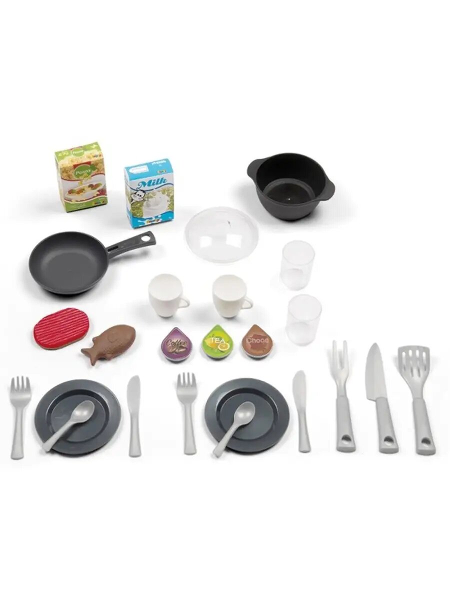 Кухня детская Smoby "Cherry", звук, свет, 66х32х95, 25 предметов — фото 1