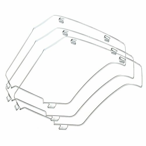 Стекло для маски сварщика Welder Vision 165 х 155 мм пакет 3 шт GVISION3 417₽