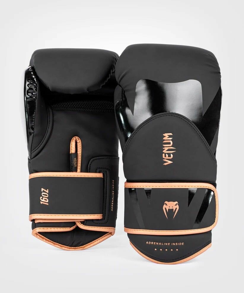 Перчатки боксерские Venum Challenger 4.0 Black/Bronze (10 унций)