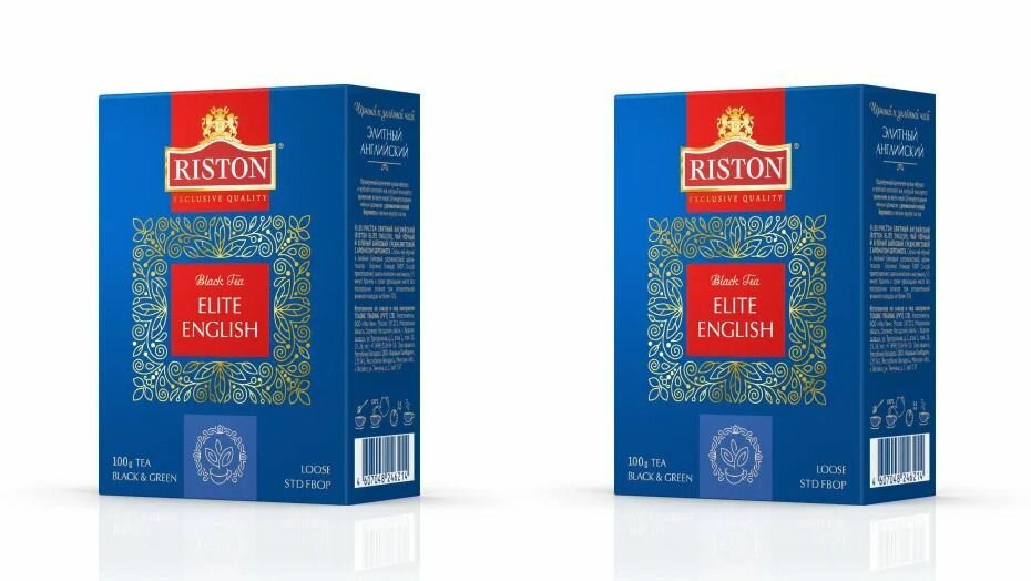 Riston Чай черный Vintage Blend, листовой, 100 г, 2 уп