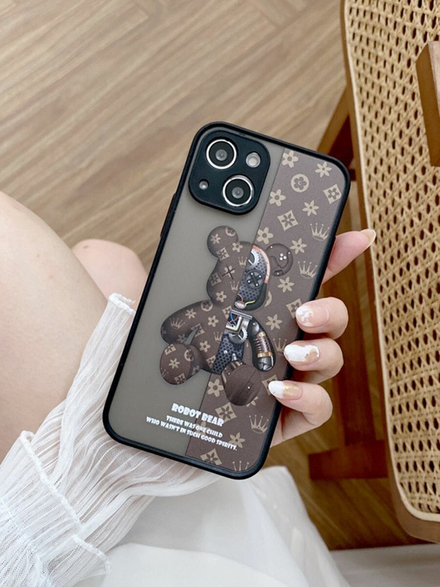 Чехол на Iphone 13 с принтом/Чехол с защитой камеры на Айфон 13 с рисунком — фото 1