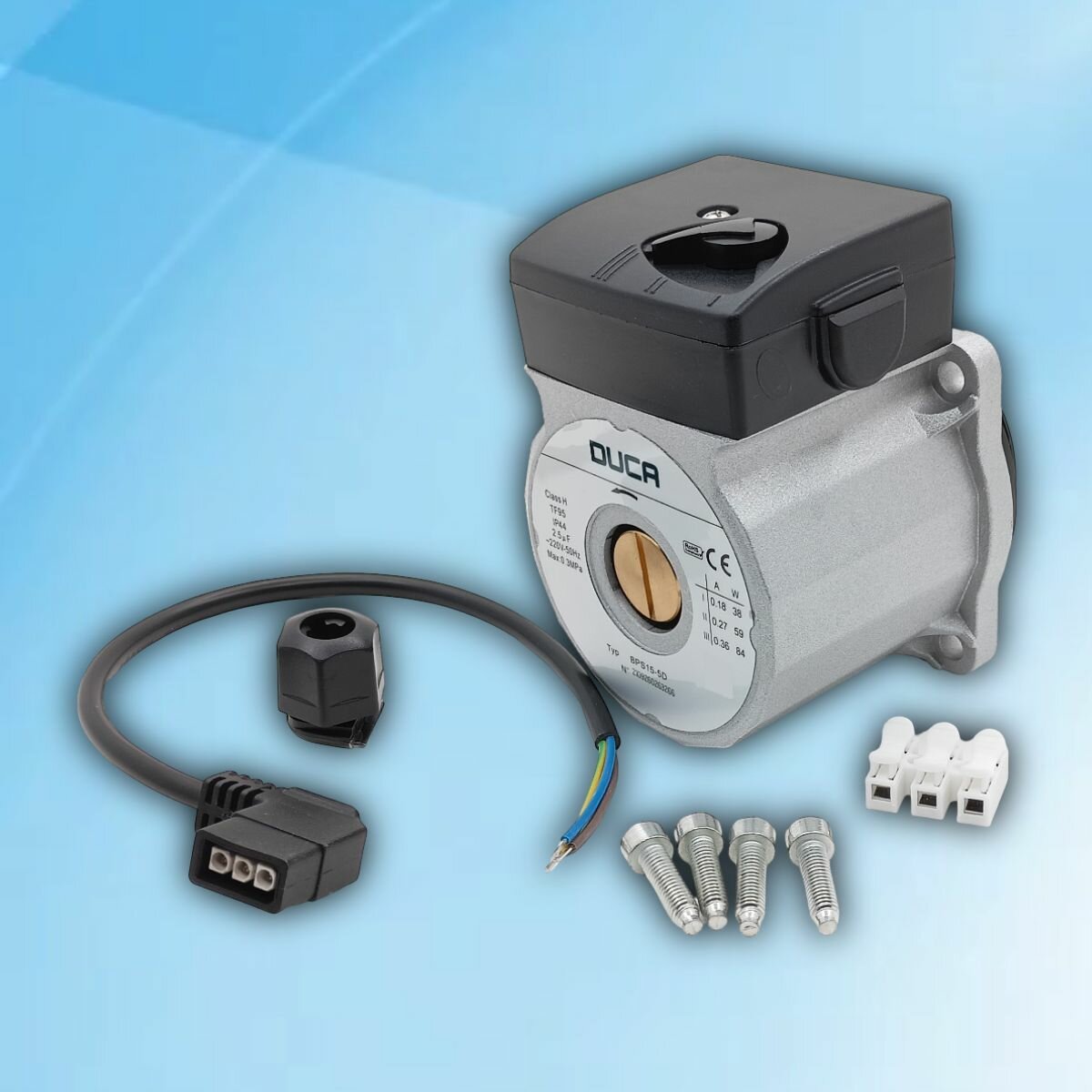 фото Двигатель насоса DUCA BPS 15-5D 84 W для котла BOSCH (аналог WILO)